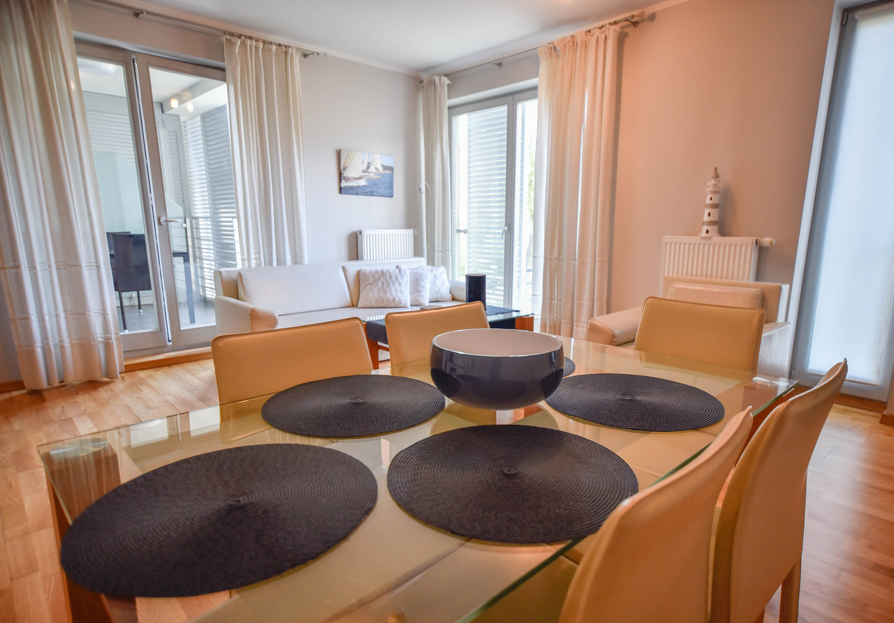 Appartement mit 2 Schlaffzimmern für 6 Personen - ul. Cieszkowskiego 3,4 - Appartements zu vermieten, Swinoujscie, Strand, Promenade, Parkplatz